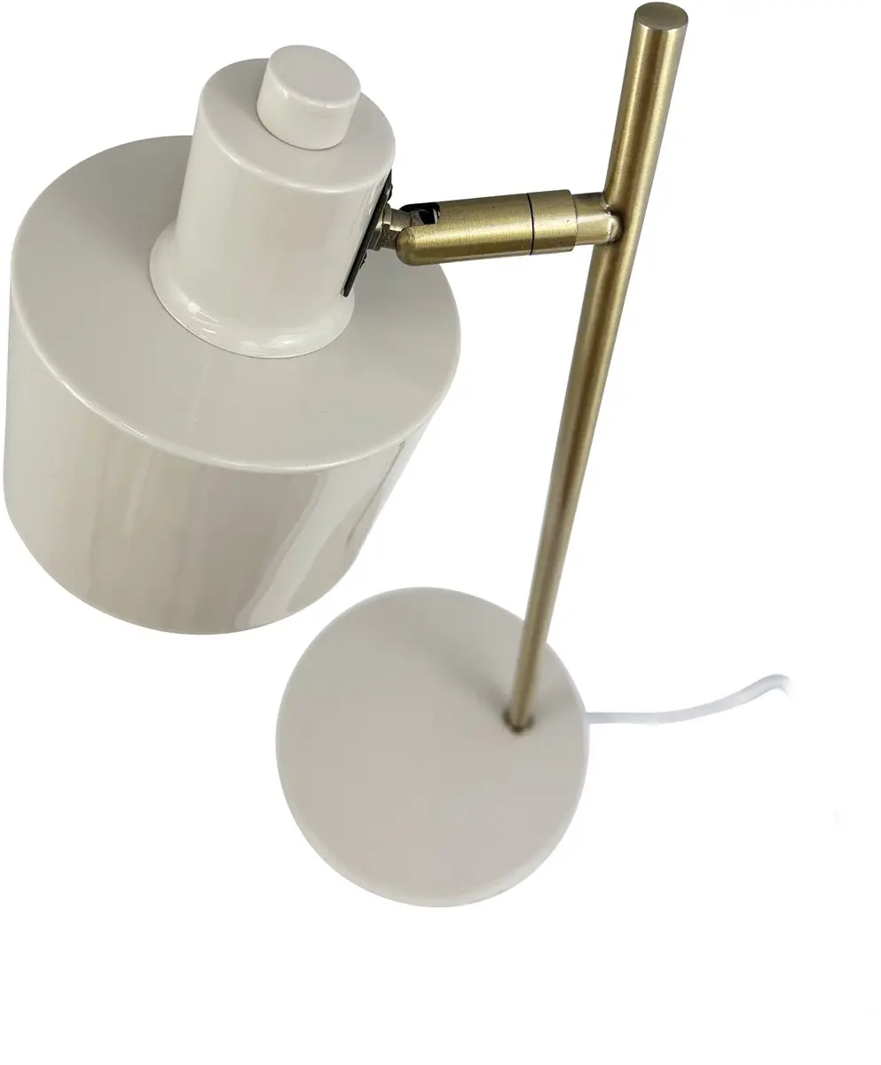 Dyberg Larsen Tafellamp H43cm - Beige/Brass