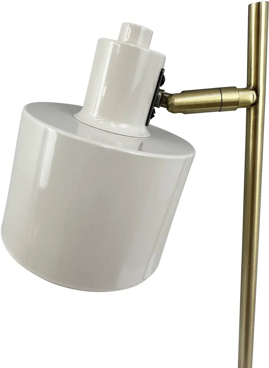 Dyberg Larsen Tafellamp H43cm - Beige/Brass
