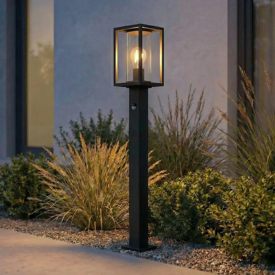 Lucande Padverlichting Zuillamp Aluminium Glas 100cm E27 Antraciet