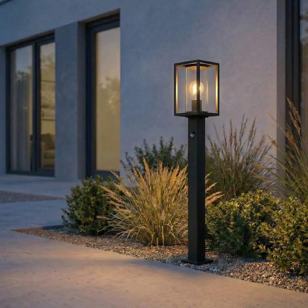 Lucande Padverlichting Zuillamp Aluminium Glas 100cm E27 Antraciet