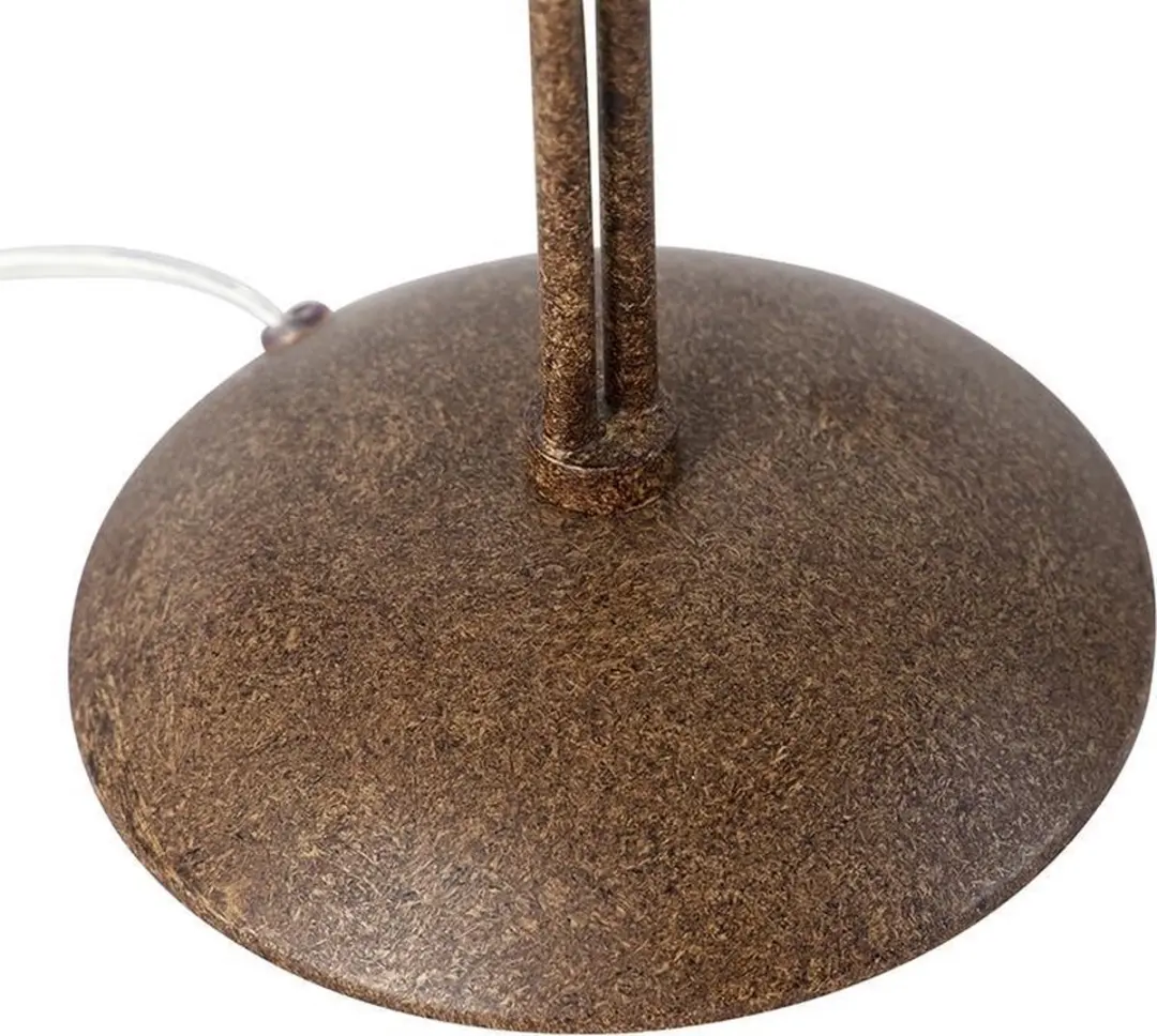 Paul Neuhaus Kreta Art Deco Tafellamp 2-lichts - Roestbruin