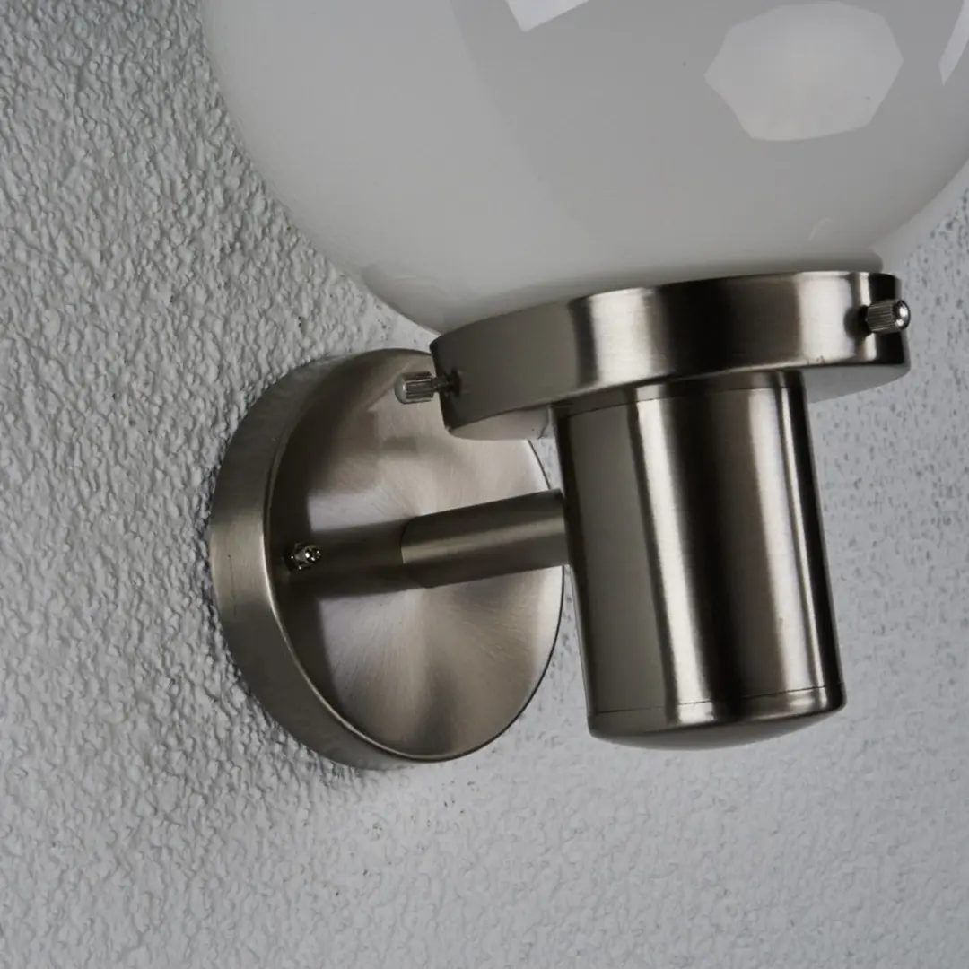 Lindby Wandlamp Roestvrij Staal 1 Licht E27 - 29cm