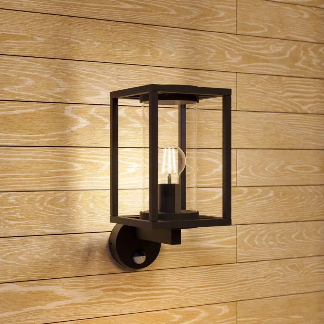 Lucande Wandlamp Aluminium Glas 1 Licht E27 Antraciet