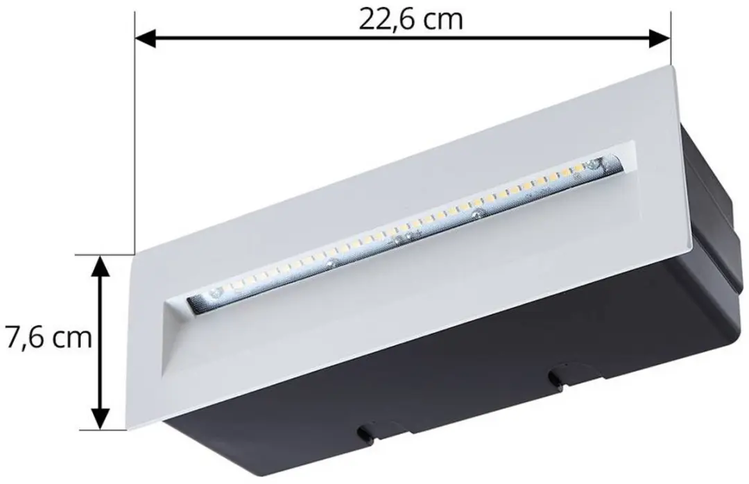 Lucande Wandlamp Buiten 1 Licht 7W - Wit Mat