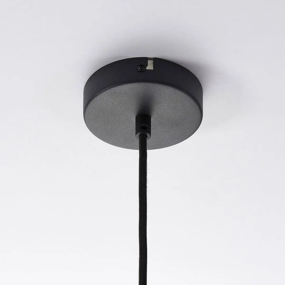 Lindby Hanglamp Metaal 1 Licht E27 - 30cm - Zwart/Goud