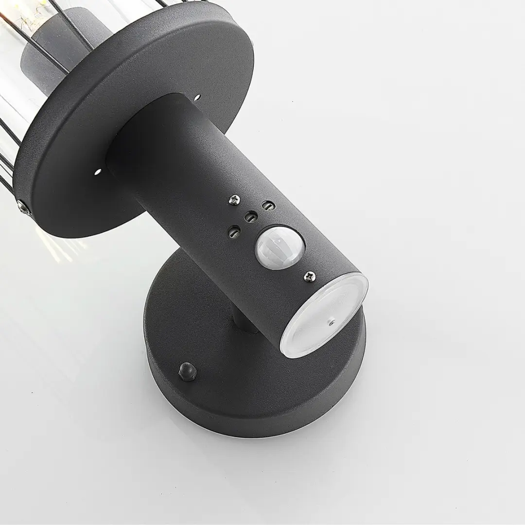 Lindby Wandlamp Buiten 1 Licht E27 - 33,6cm - Antraciet