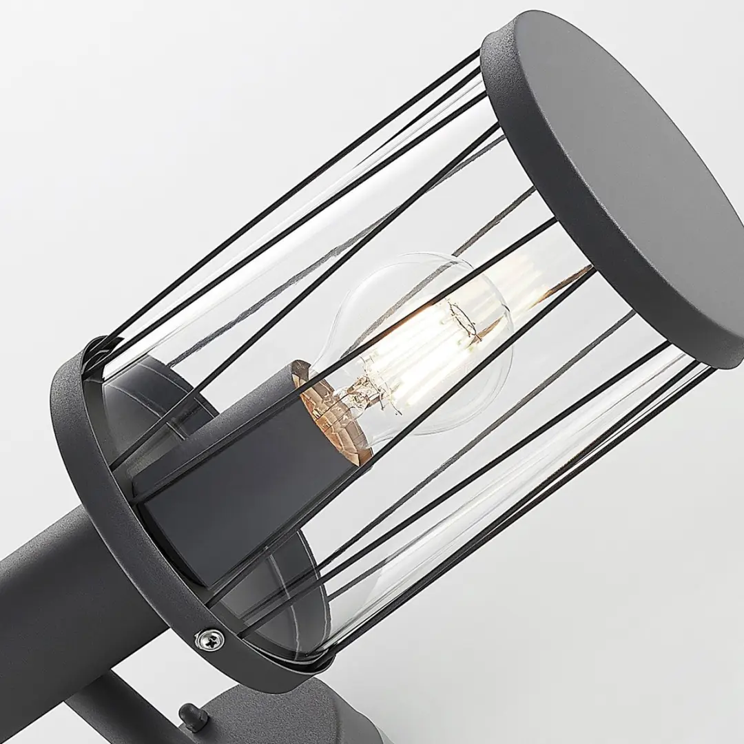 Lindby Wandlamp Buiten 1 Licht E27 - 33,6cm - Antraciet