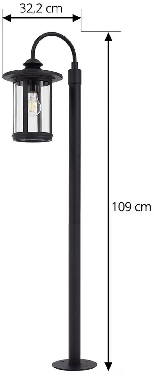 Lindby Tuinpadverlichting Aluminium Glas E27
