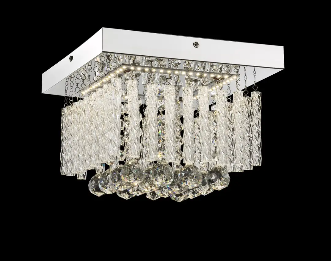 Globo Mathilda Plafondlamp LED 25cm - Chroom - afbeelding 6 van 6
