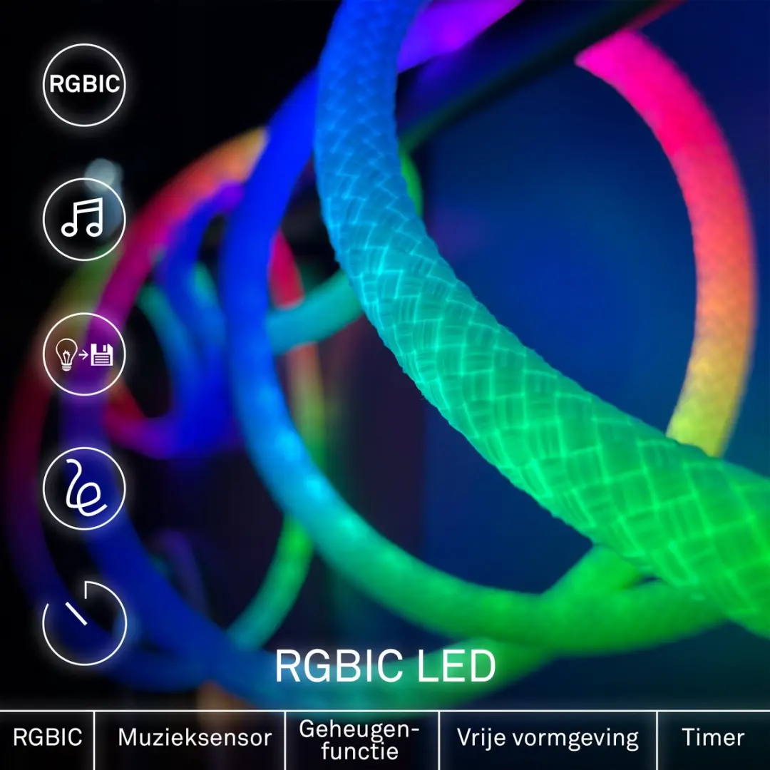 Briloner LED Strip 5m RGBW - Wit - Met Afstandsbediening