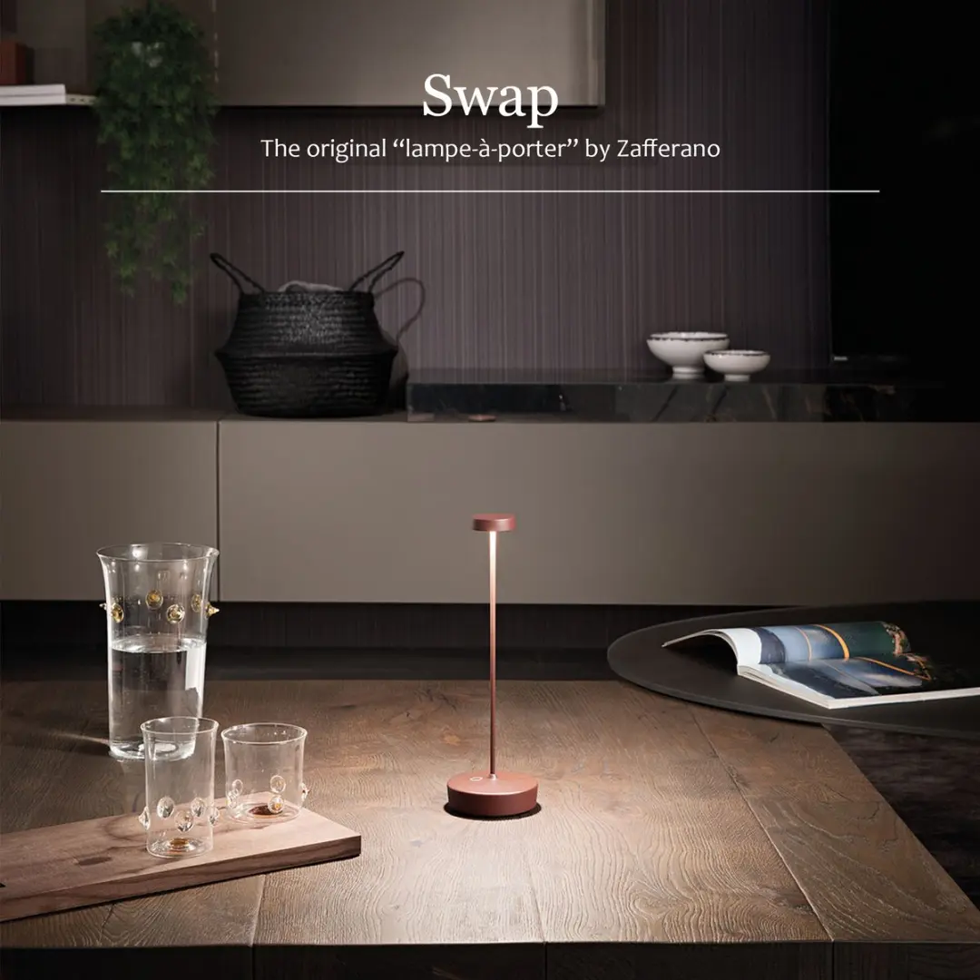 Zafferano Swap Oplaadbare LED Tafellamp Wit - IP65 - 2700K
