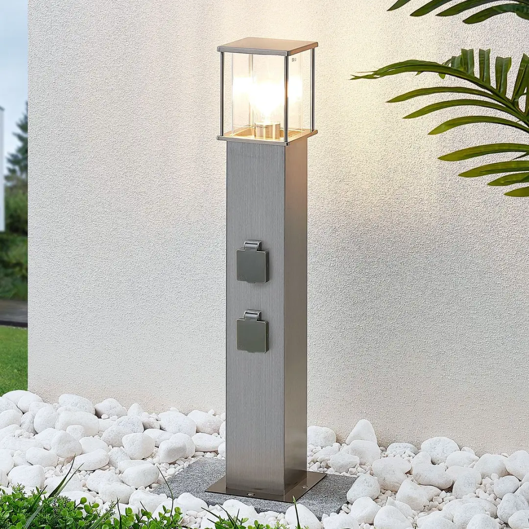 Lindby Padverlichting Roestvrij Staal 70cm E27