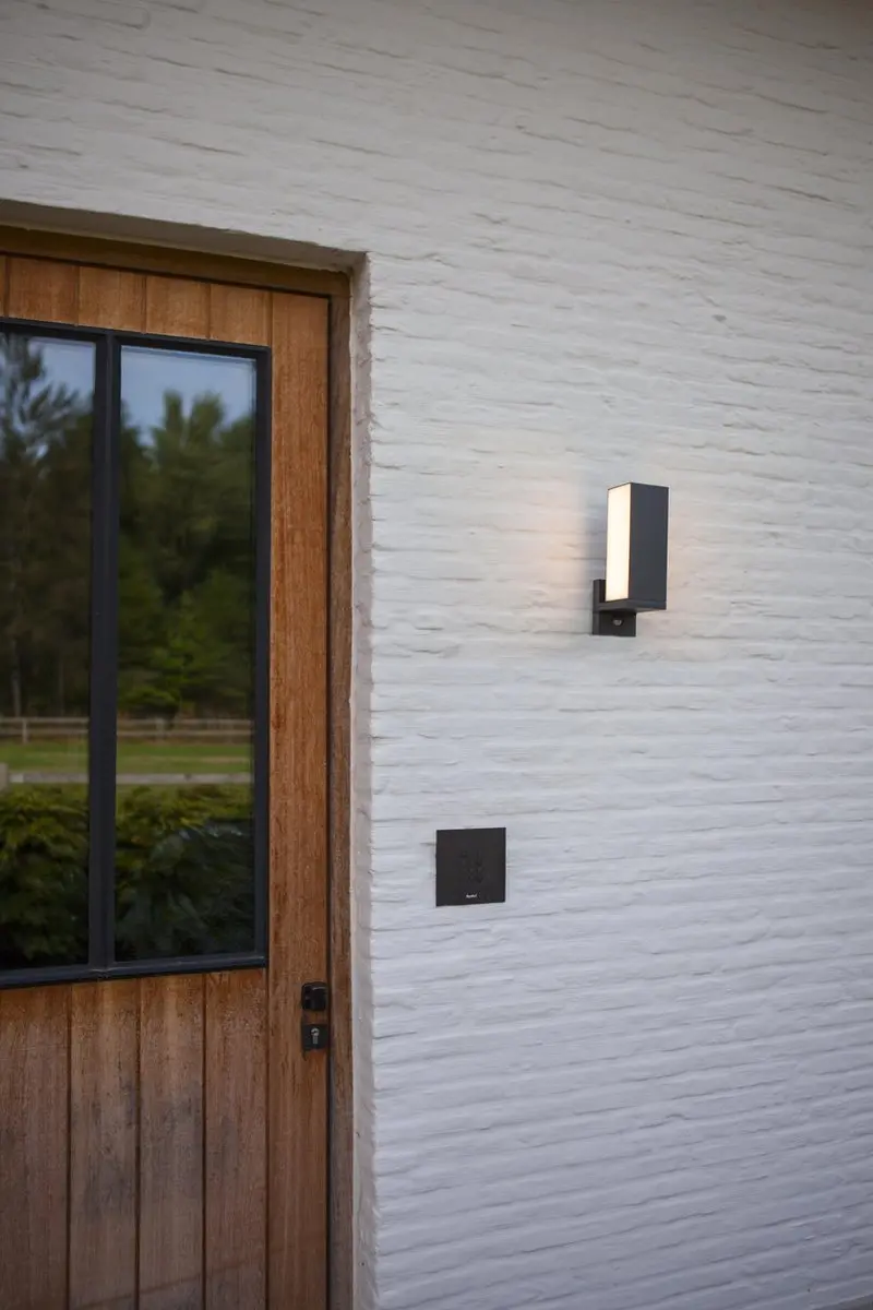 Lutec Cuba LED Wandlamp Buiten Sensor - 14W Warm Wit