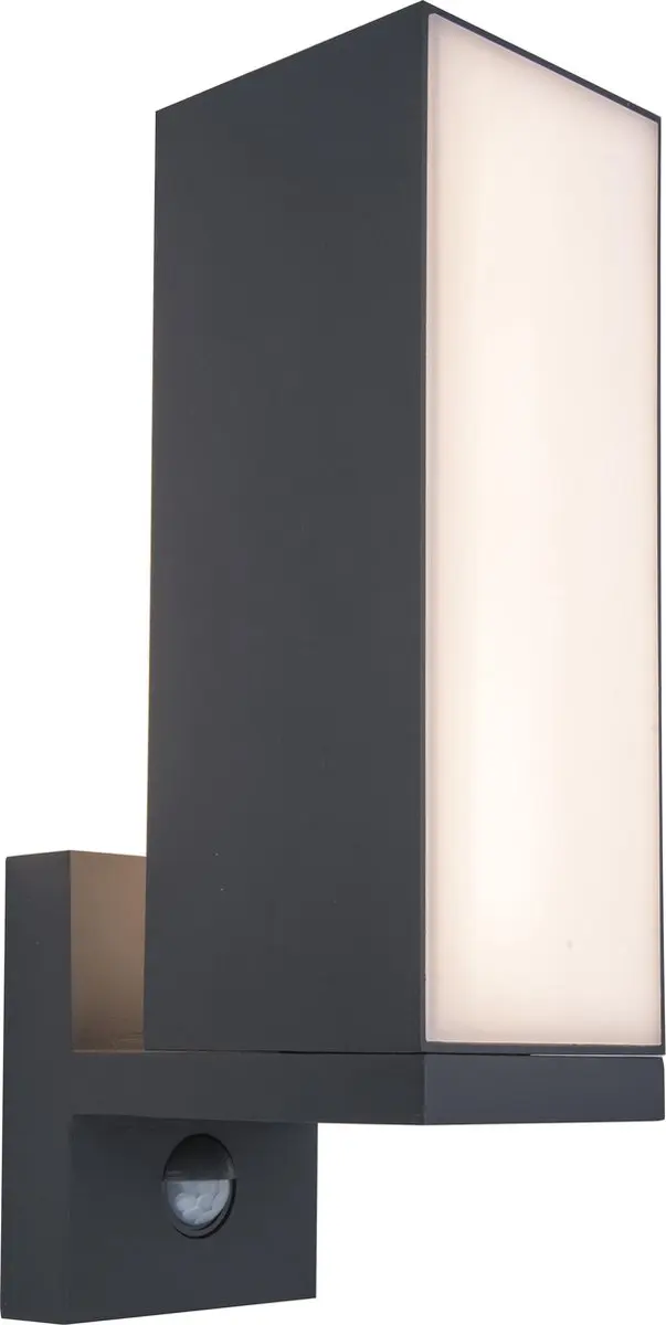 Lutec Cuba LED Wandlamp Buiten Sensor - 14W Warm Wit