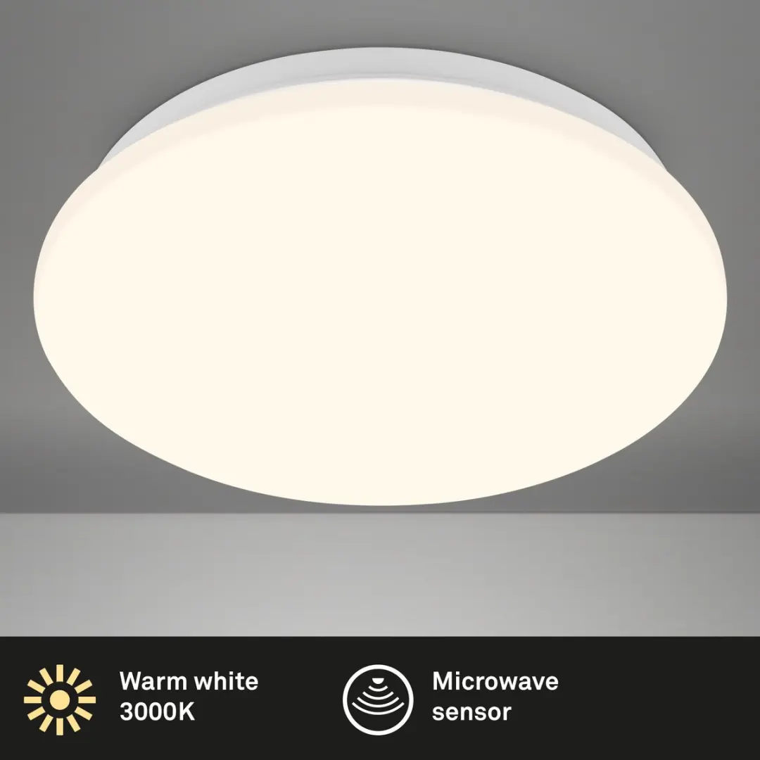 Briloner Ekos LED Plafondlamp 3000K - Ø27cm Wit
