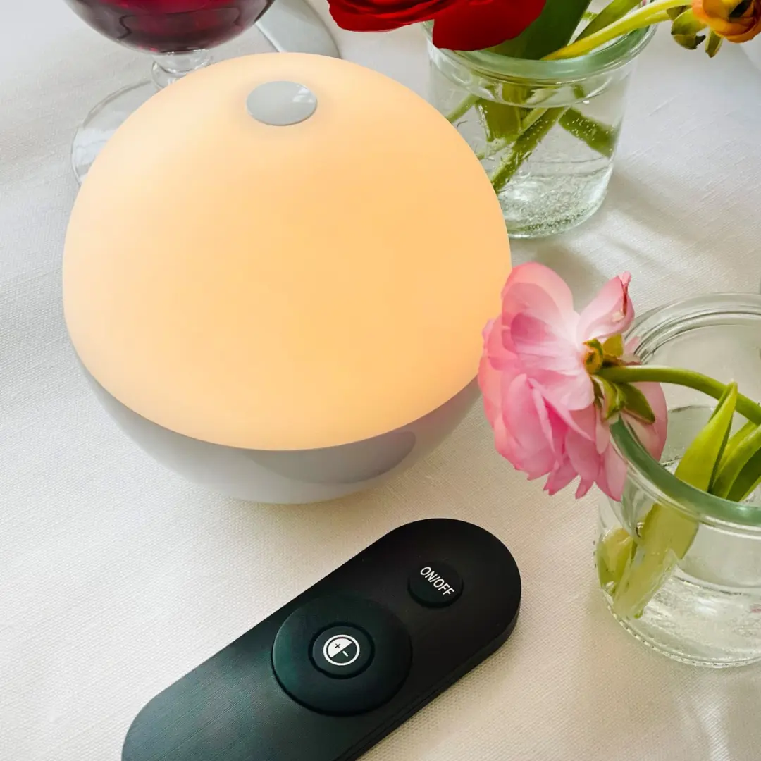 Dyberg Larsen Alba Lightball LED Tafellamp 2x1W - 11cm Wit