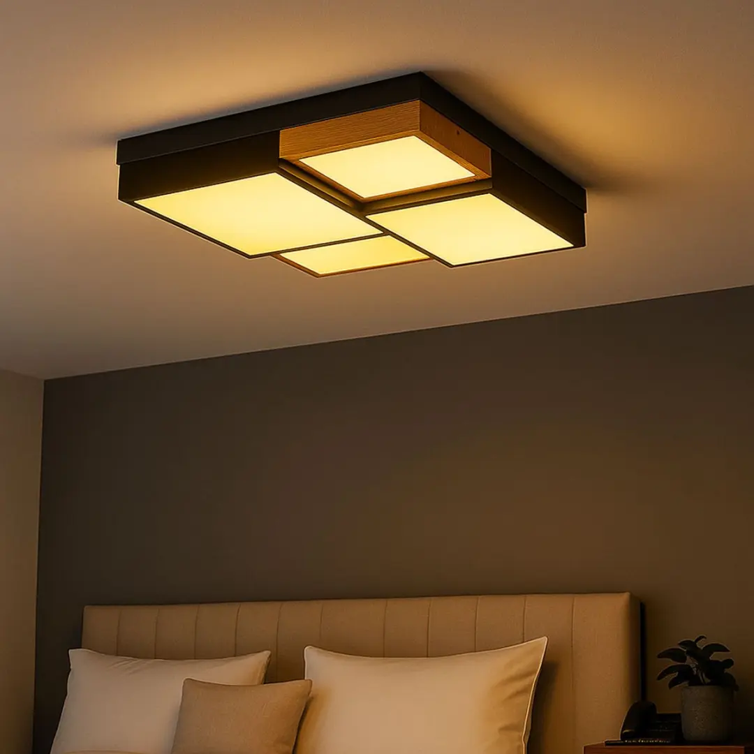 Globo LED Plafondlamp Houtlook 50W 3000lm