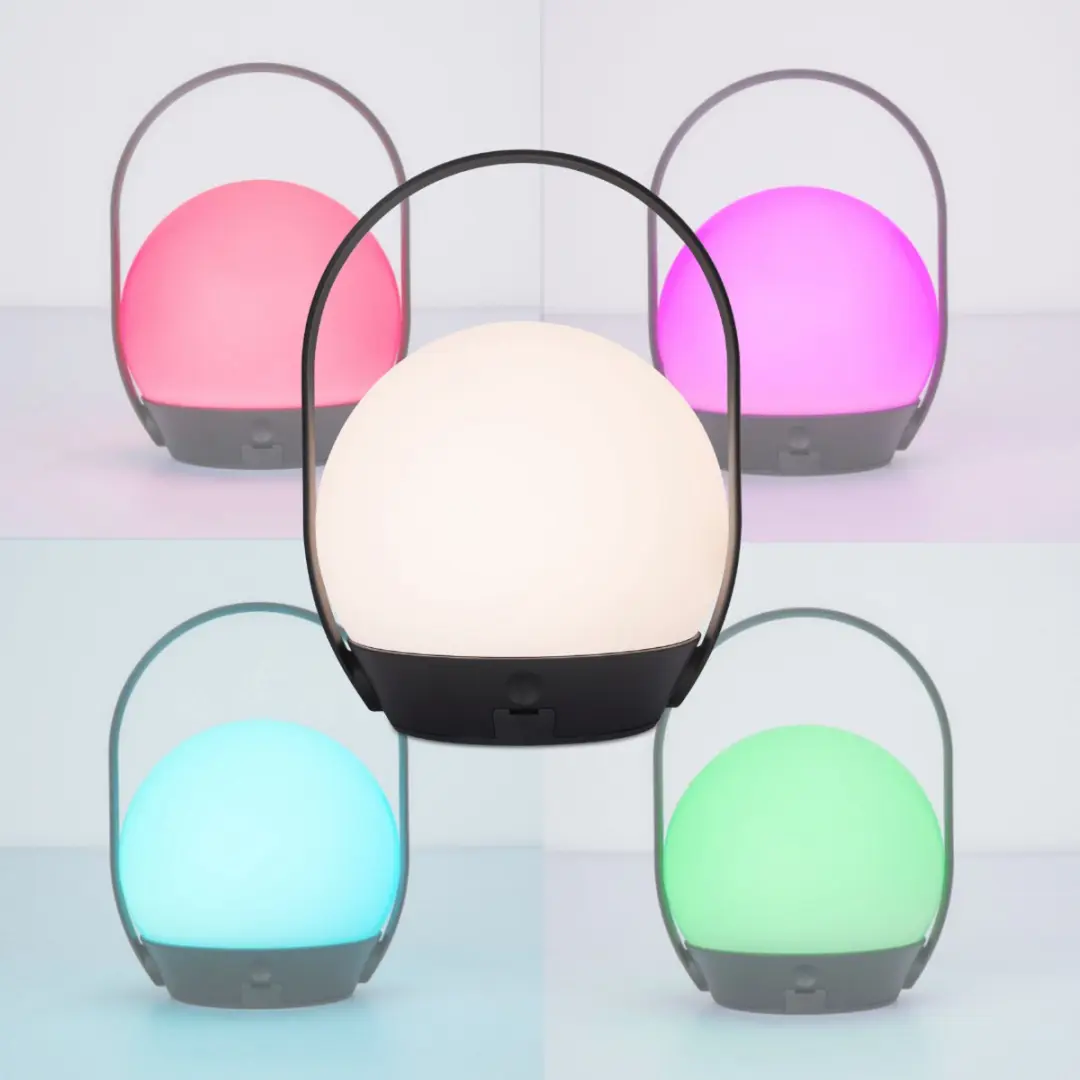 LUTEC Connect CARDI Draagbare Smart Verlichting RGBW 3W - Zwart