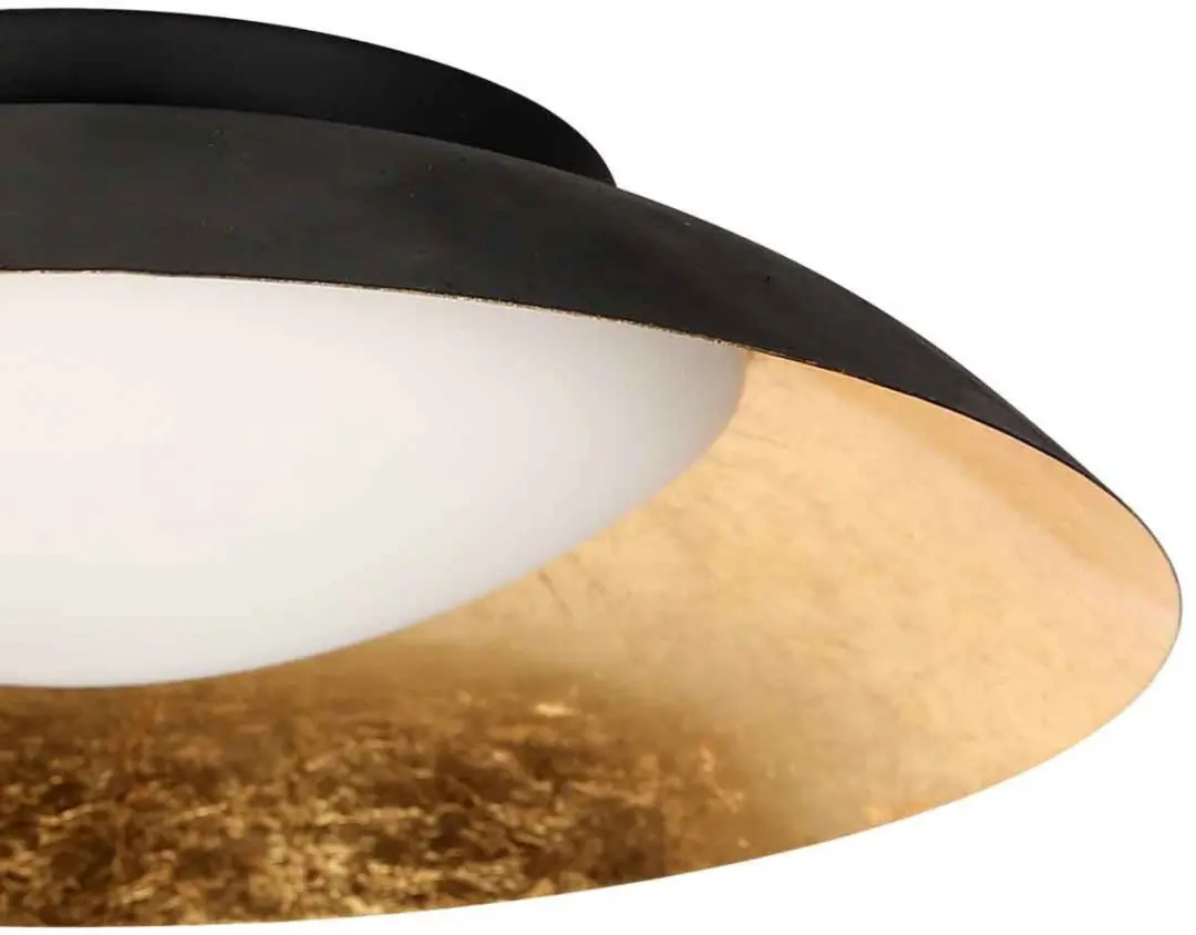 Steinhauer Plafonnière Brotke 4127ZW - 12W - Ø40cm - Goud/Zwart