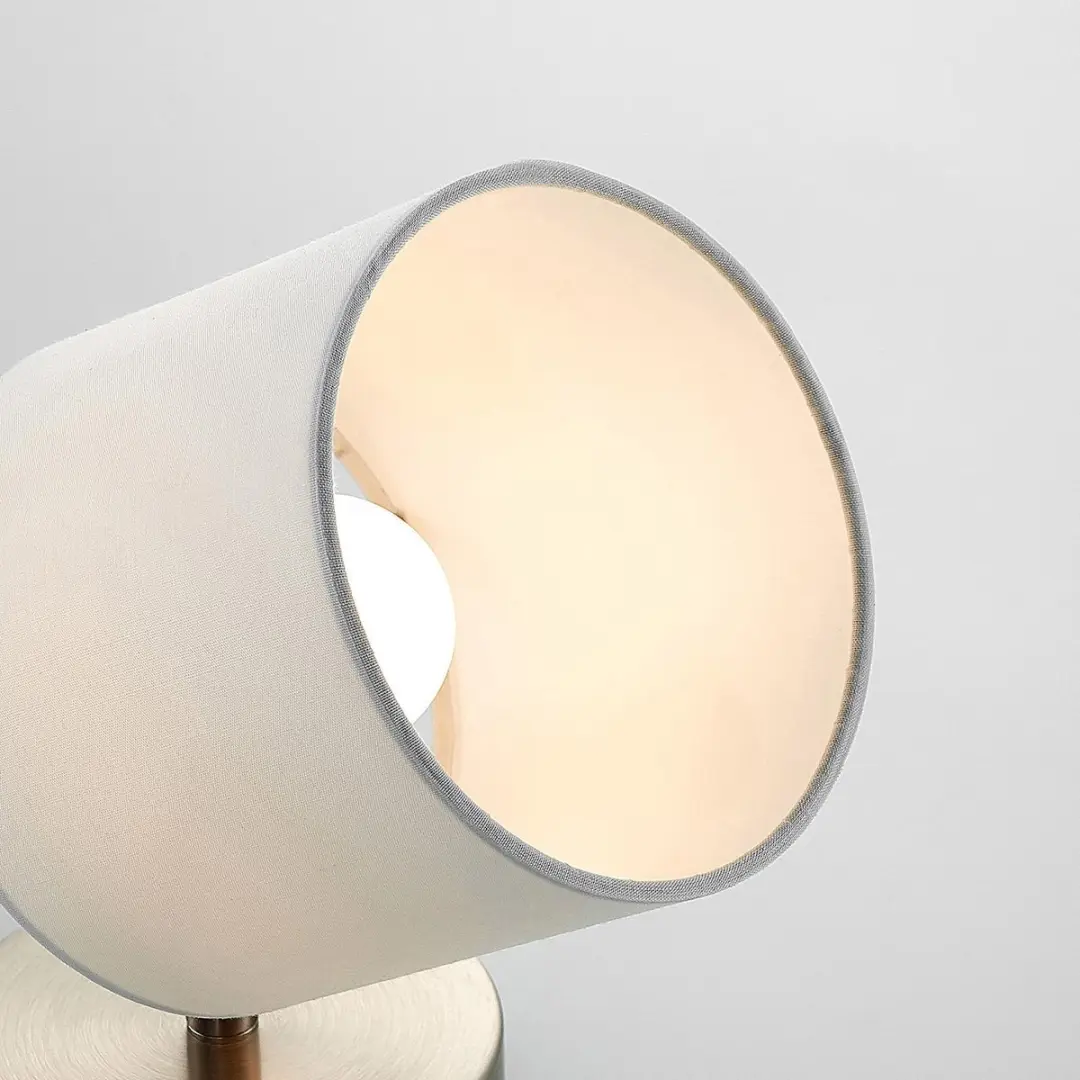 Lindby Wandlamp 1 Licht E14 Mat Nikkel/Wit