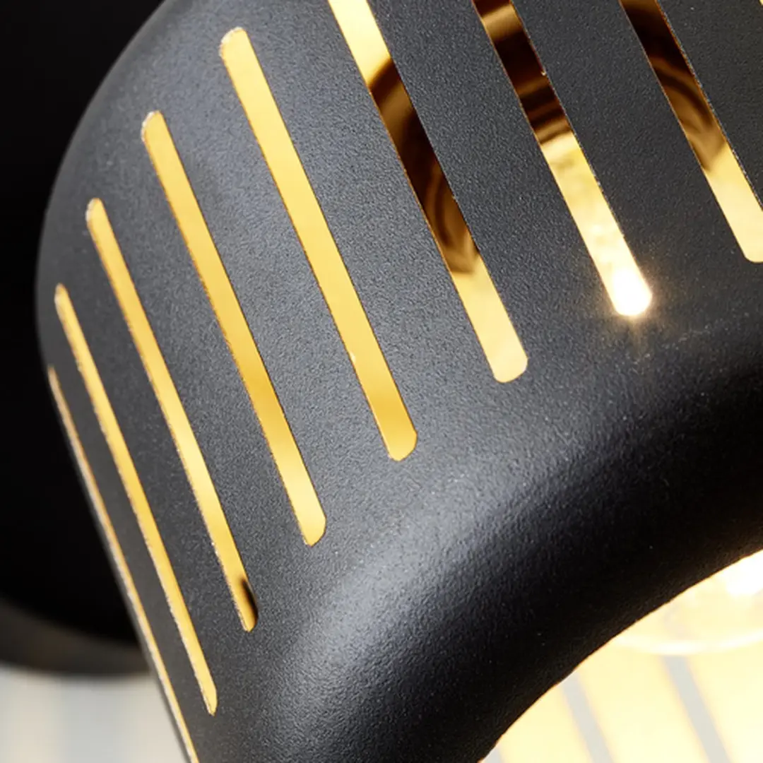 Brilliant Tyas Plafondspot E14 28W - Zwart/Goud