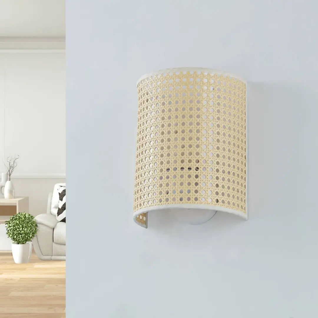 Lindby Wandlamp Bamboe 25cm - E27