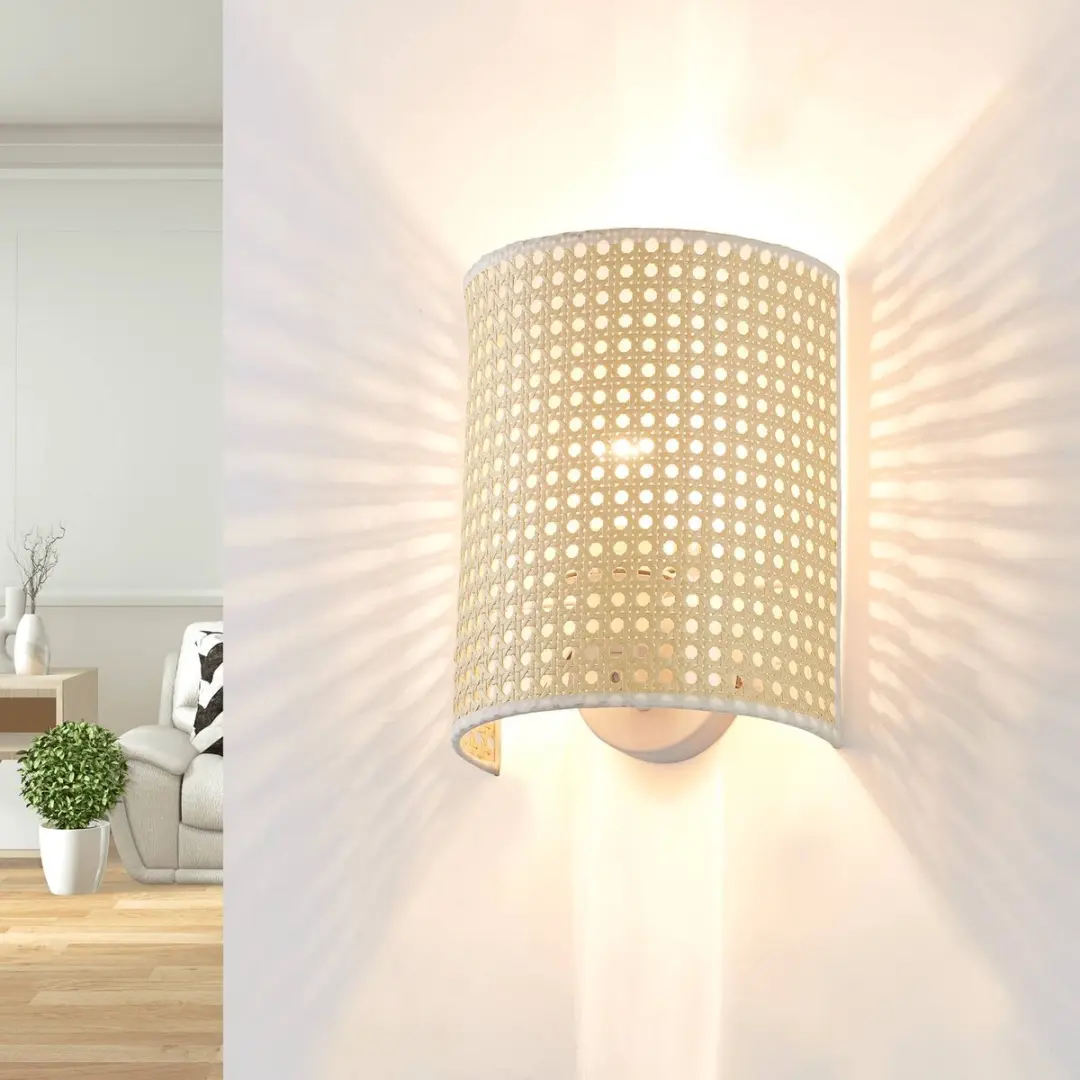 Lindby Wandlamp Bamboe 25cm - E27