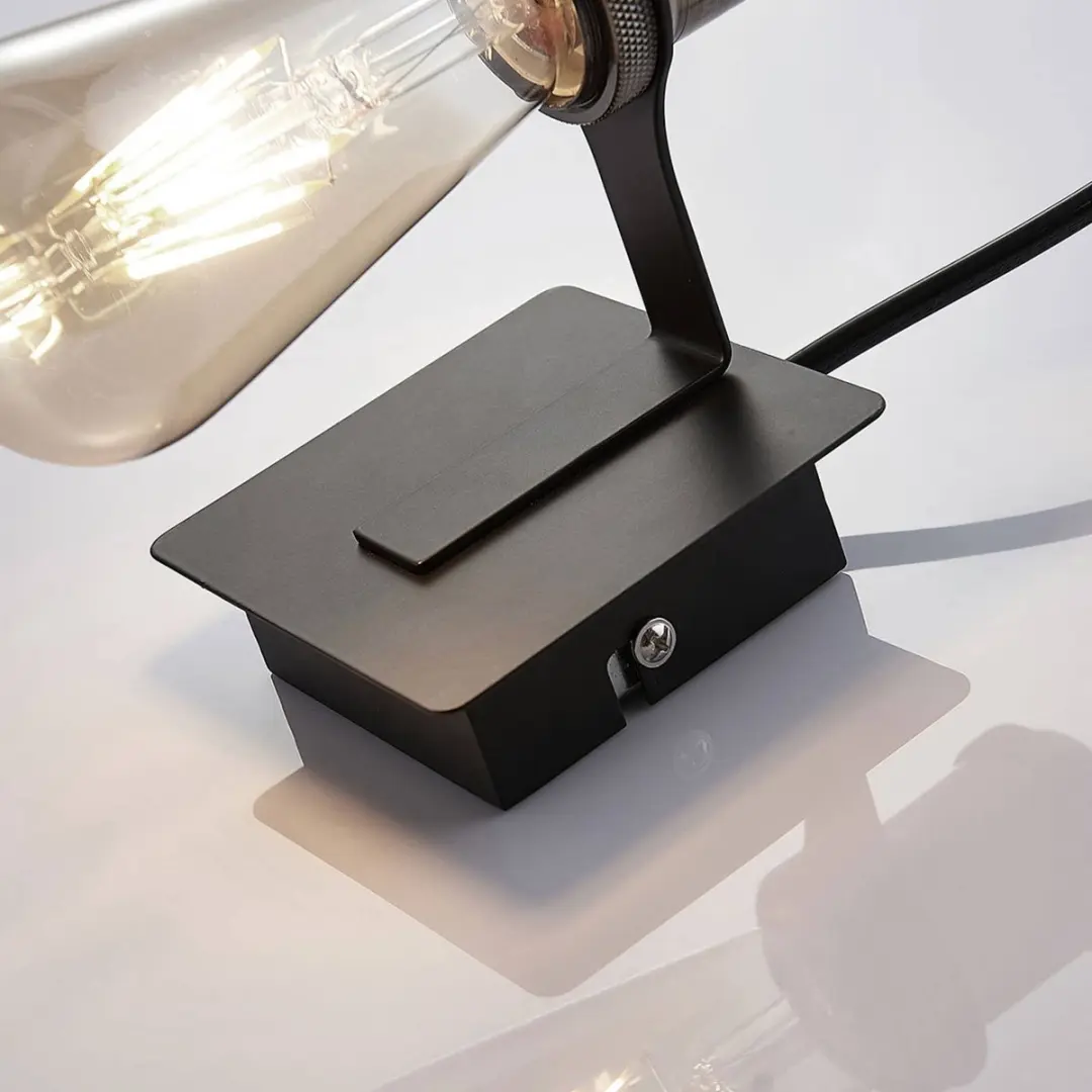 Lindby Wandlamp Metaal Antiek Messing Zwart - E27