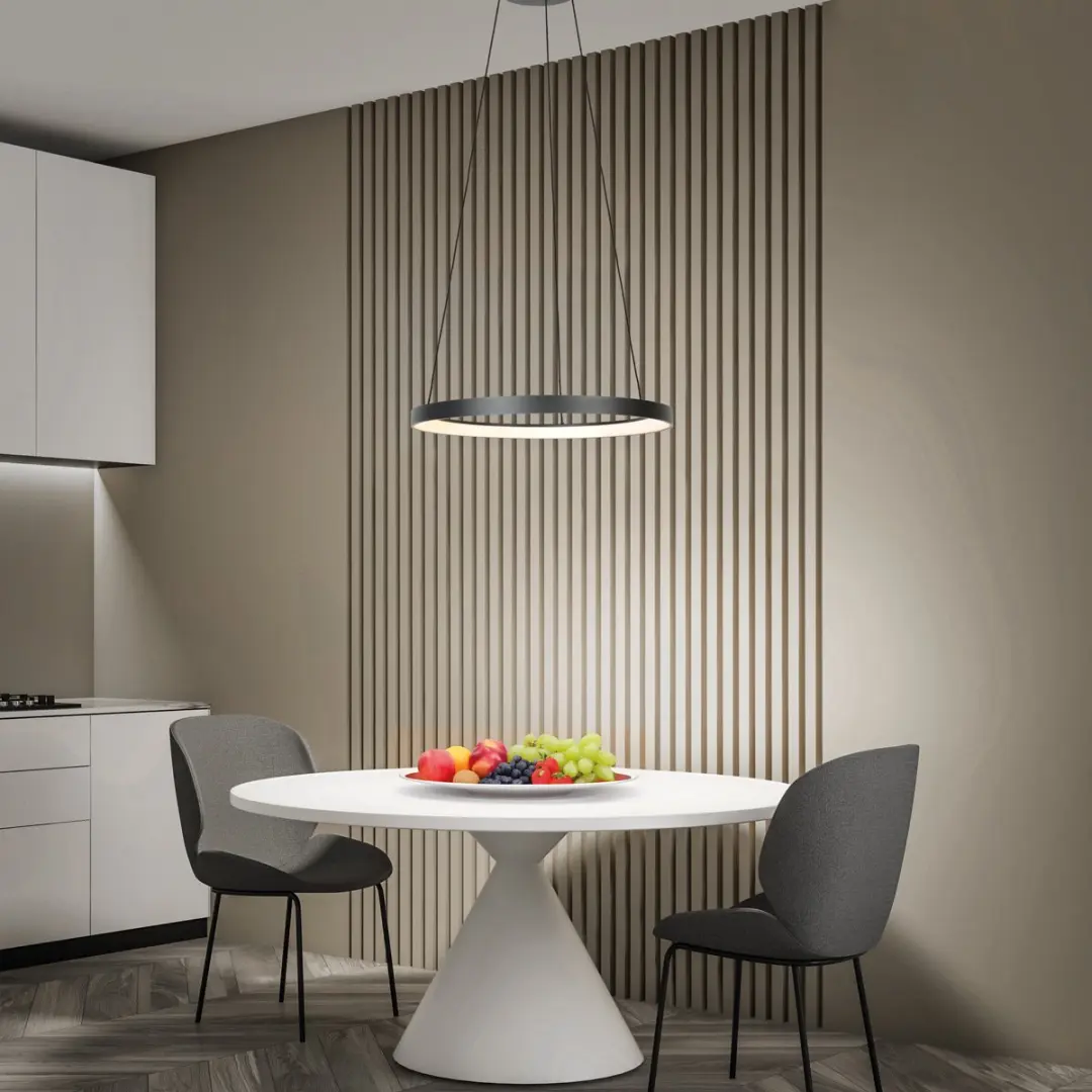 Steinhauer Ringlede 4612ZW Hanglamp - Zwart - 40W