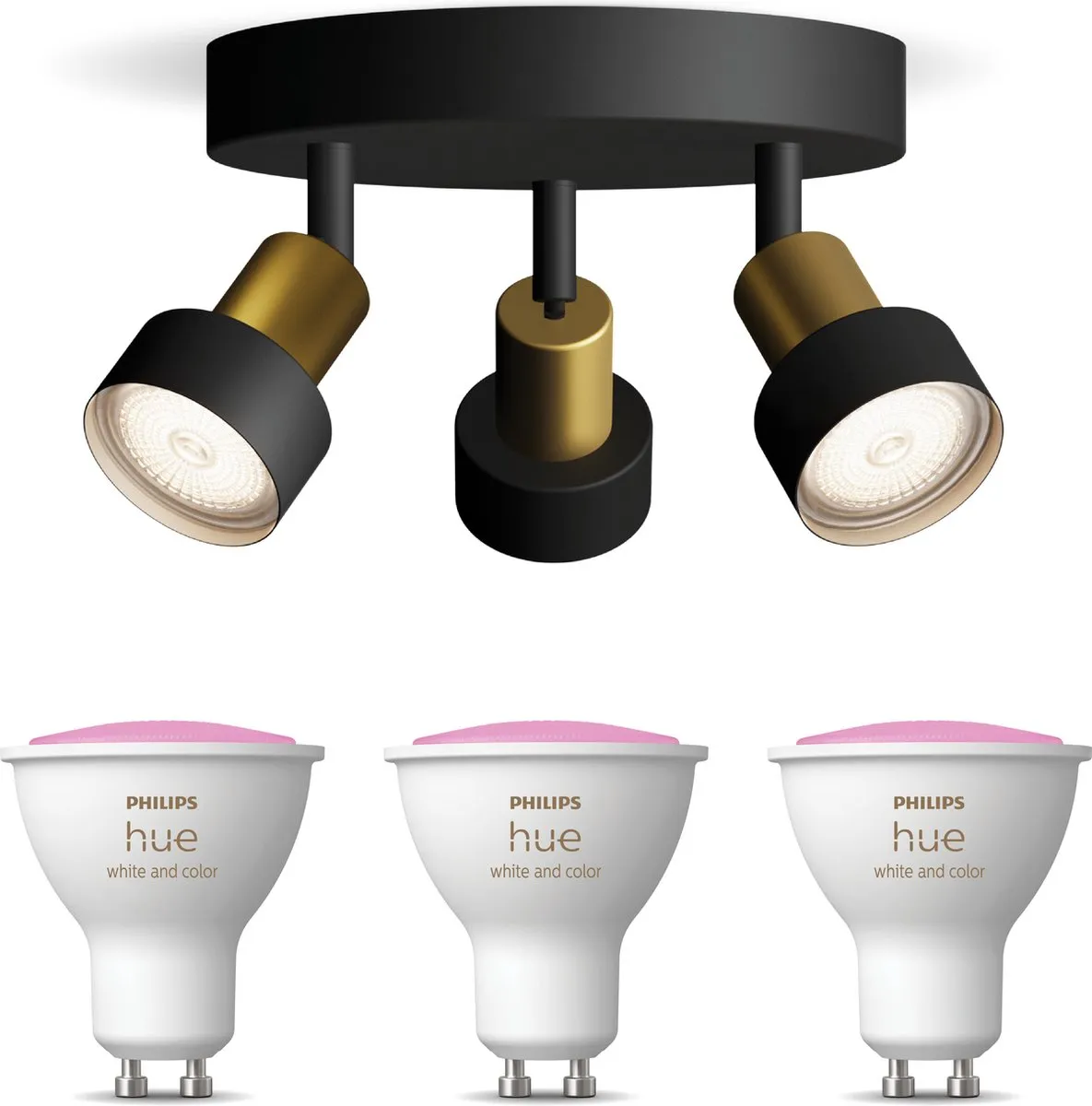 Philips Hue Conduit Opbouwspot 3x GU10 RGBW