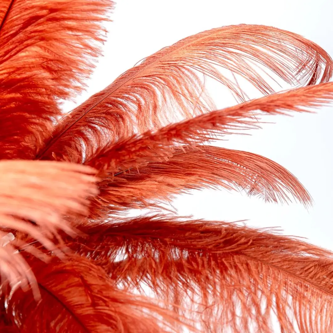 Kare Feather Palm Tafellamp - 35W - Rood