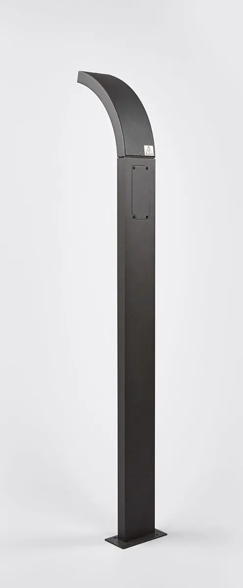 Lucande Padverlichting Zuillamp 5.5W - Grafietgrijs/Opaalwit