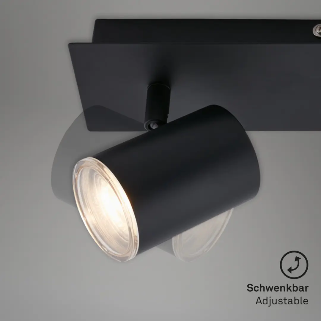 Briloner BANYO LED Spotlight IP44 2x GU10 - Zwart