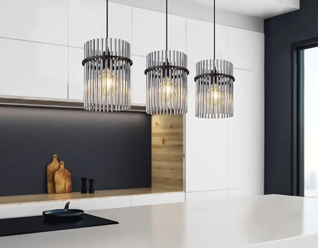 Globo Gorley Hanglamp - 3 Lichtpunten - Zwart