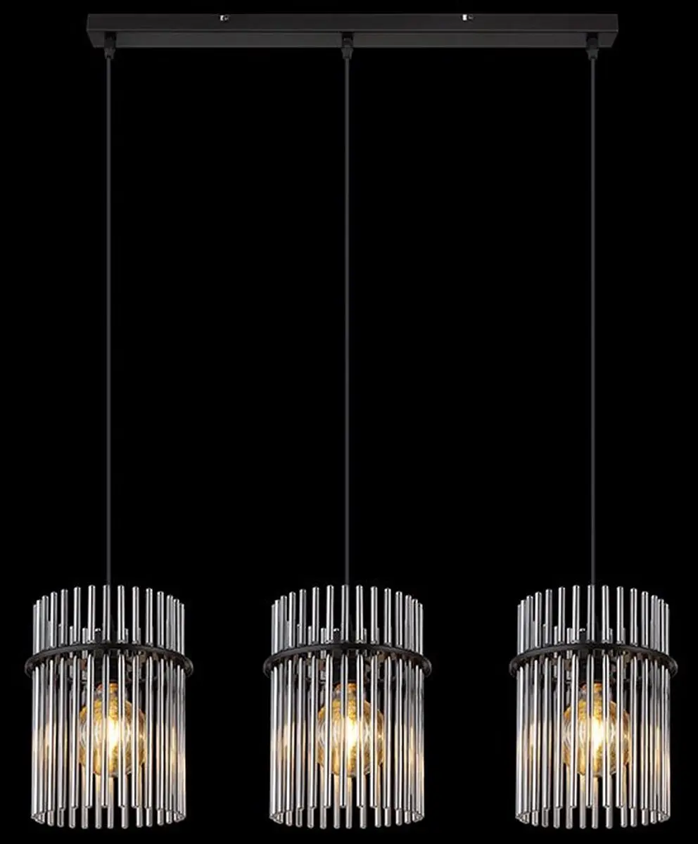 Globo Gorley Hanglamp - 3 Lichtpunten - Zwart