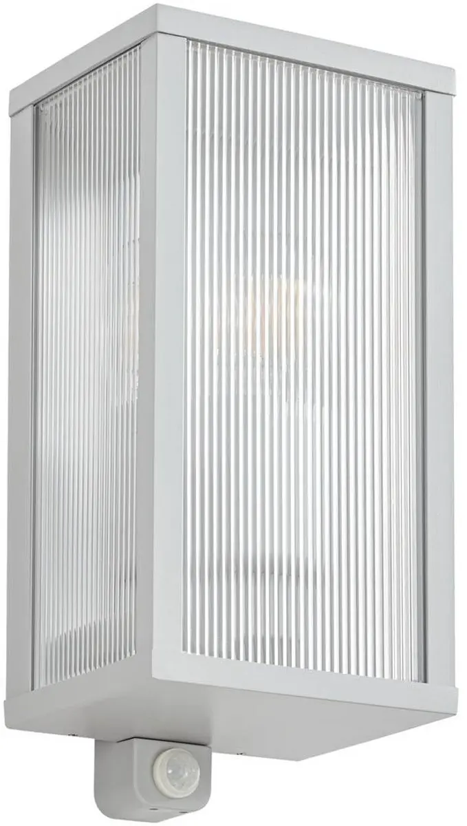 Lindby Wandlamp Buiten 1 Licht E27 - Grijs/Transparant