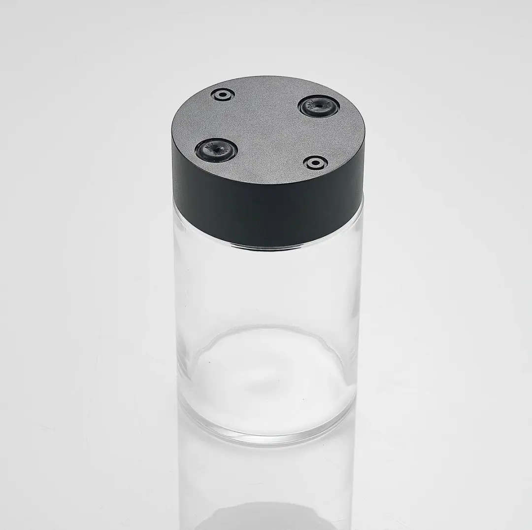 ARCCHIO Plafondlamp 1 Licht Aluminium Glas 20,5cm Zwart - afbeelding 6 van 6