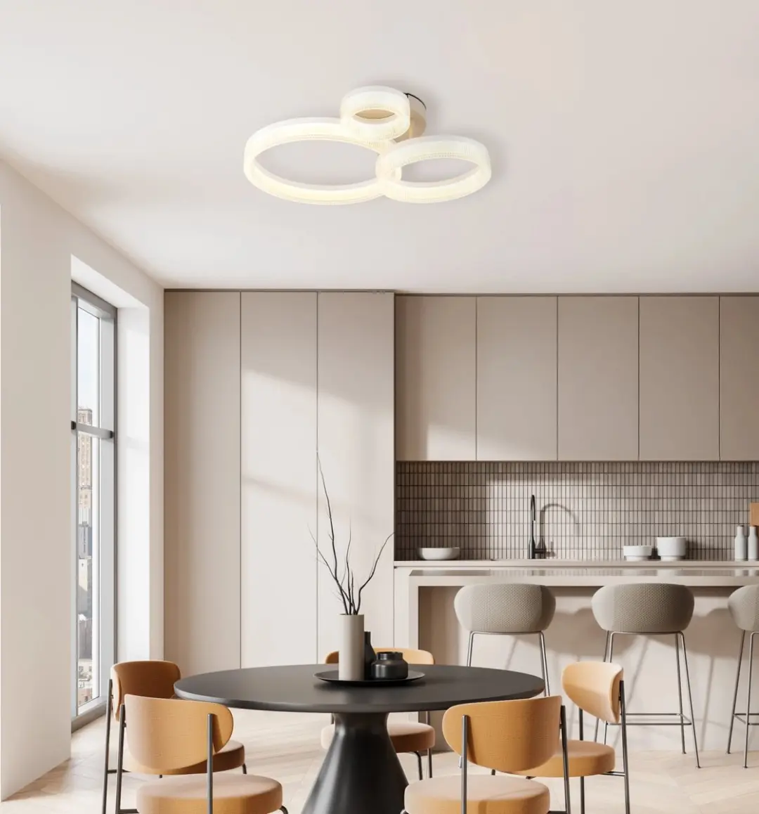 Globo LED Plafondlamp Ringen Zandkleurig 24W 2000Lm