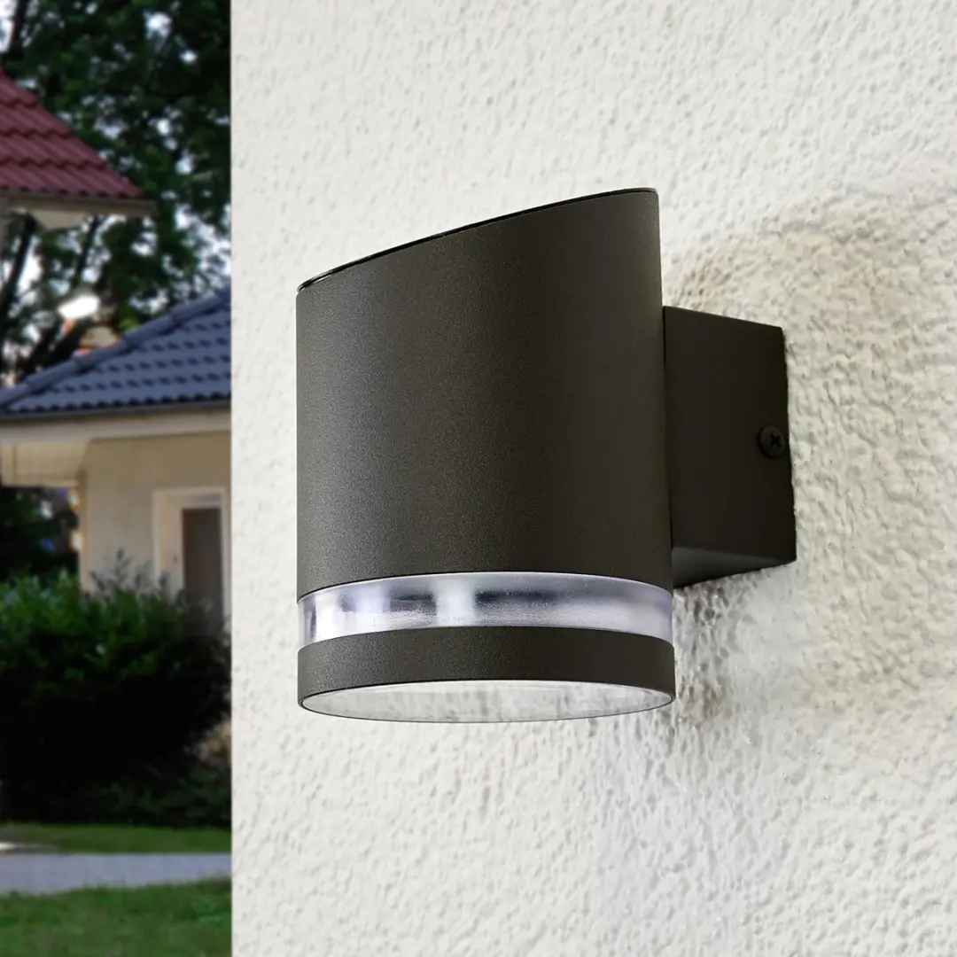 Lindby Solar Buitenlamp 1 Licht - Grijs/Transparant
