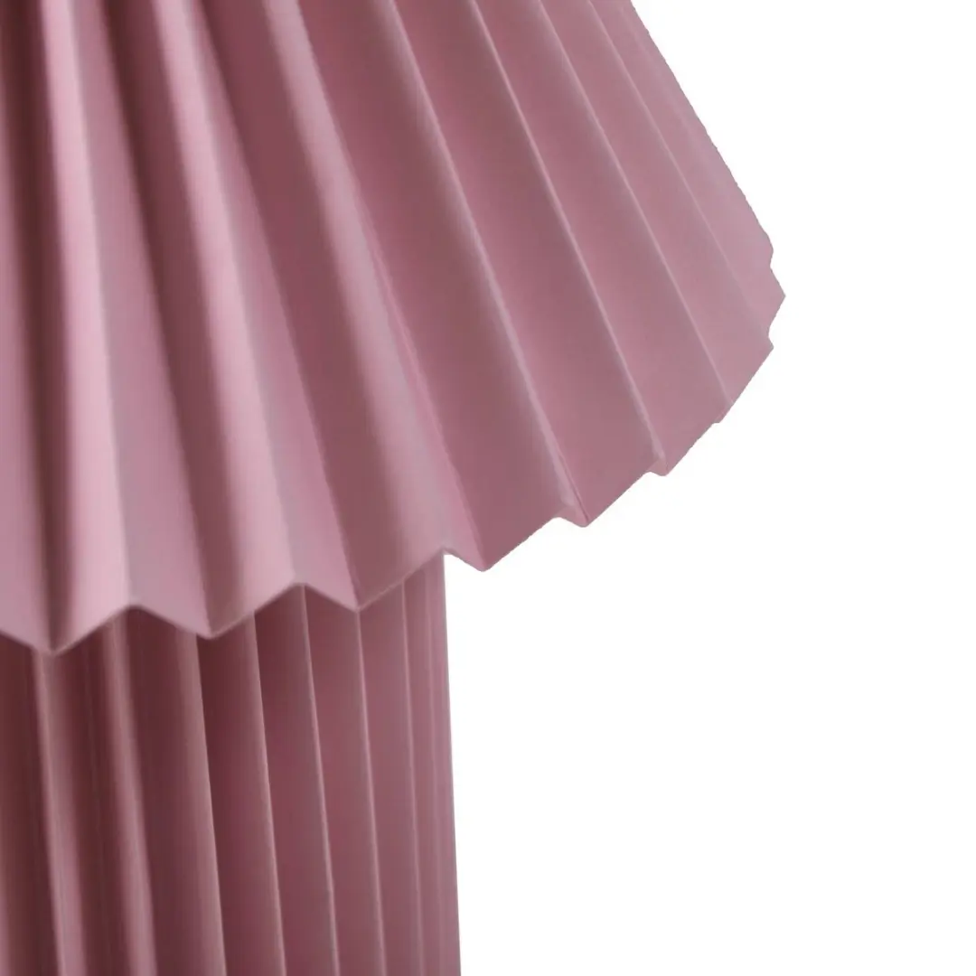 Lindby Tafellamp 1 Licht Papier - 37cm - E14 - Roze