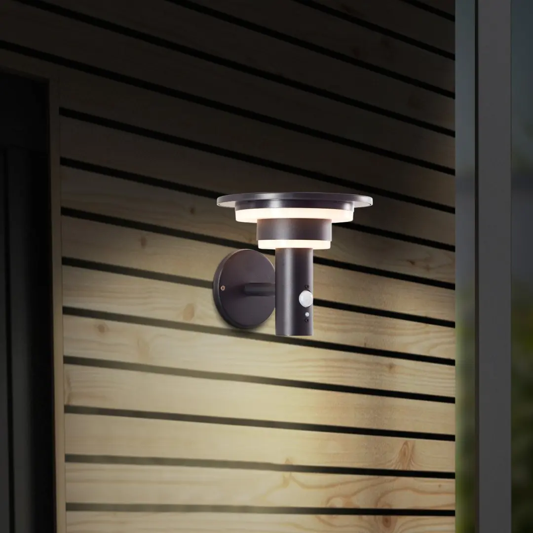 Brilliant Garvina LED Buiten Wandlamp 3W - 430lm - Zwart