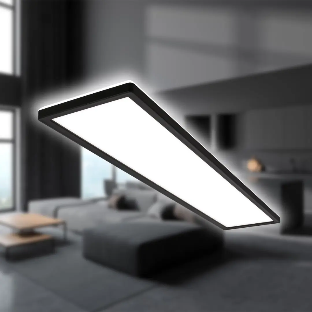 Briloner Tava LED Plafonniere 98cm - Zwart
