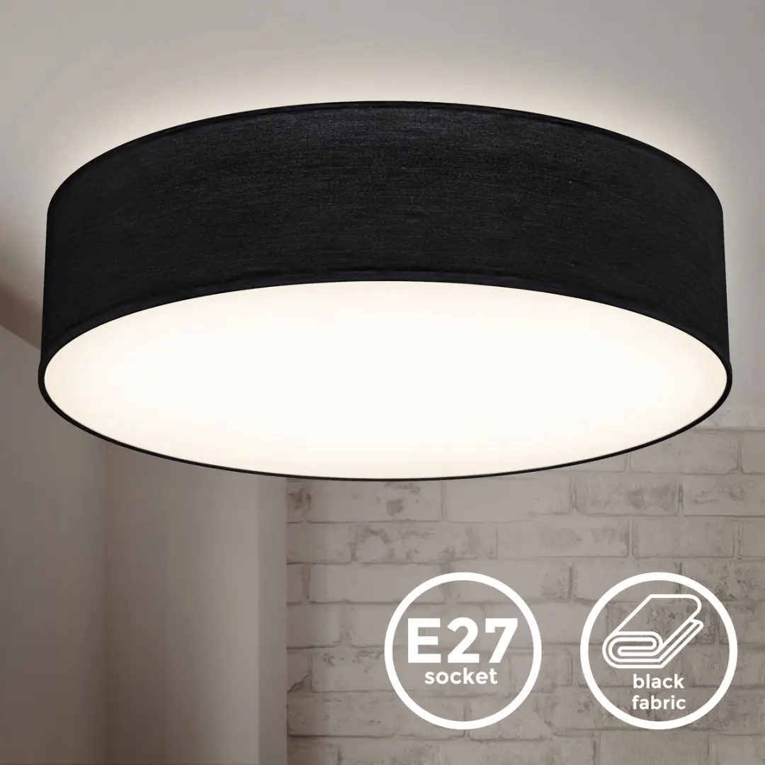 Briloner Plafondlamp Ø38cm - 2 Lichtpunten - Zwart