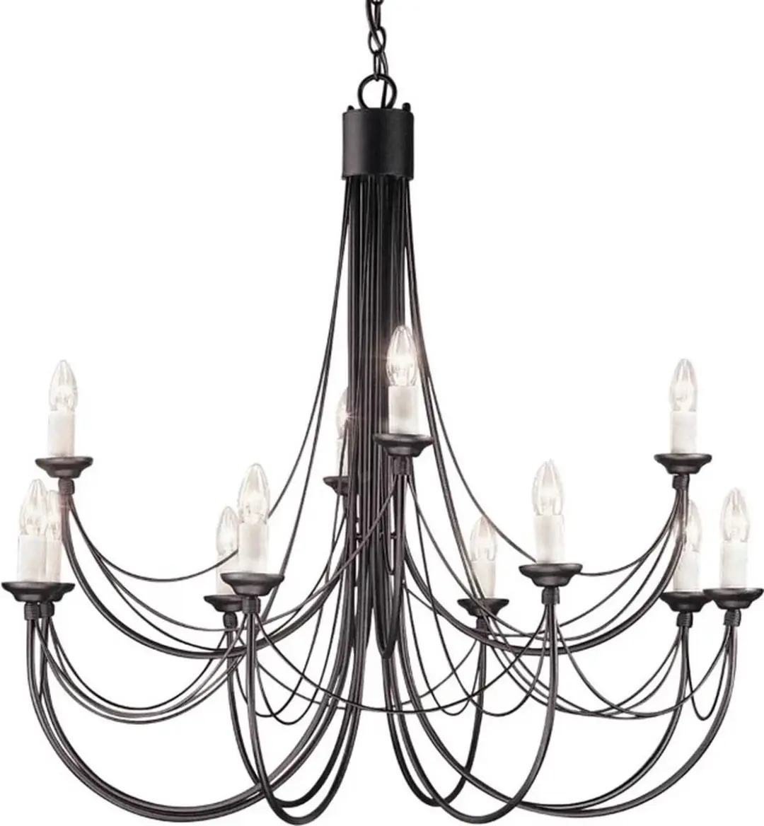 Elstead LED Kroonluchter 12x E14 60W