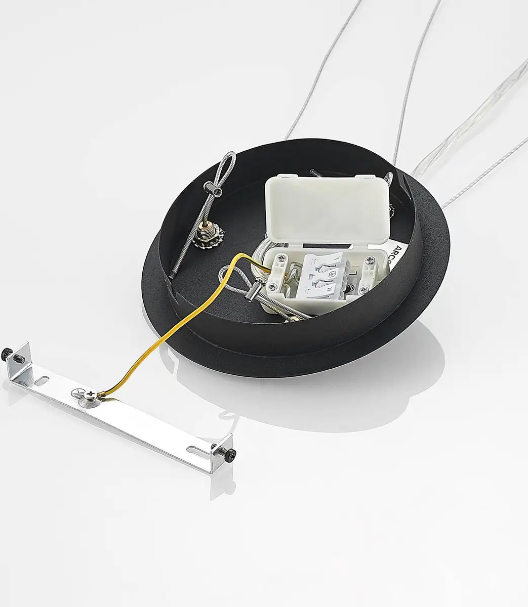 ARCCHIO Hanglamp Metaal Acryl 1 Licht - Zwart/Wit - afbeelding 6 van 6