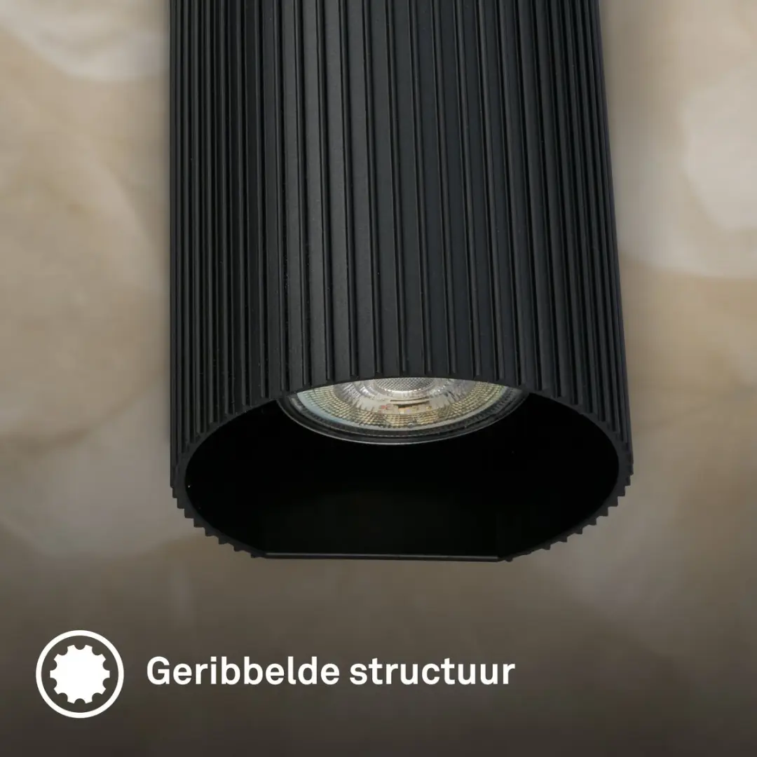 Briloner Ida Wandlamp GU10 - 9W - Zwart