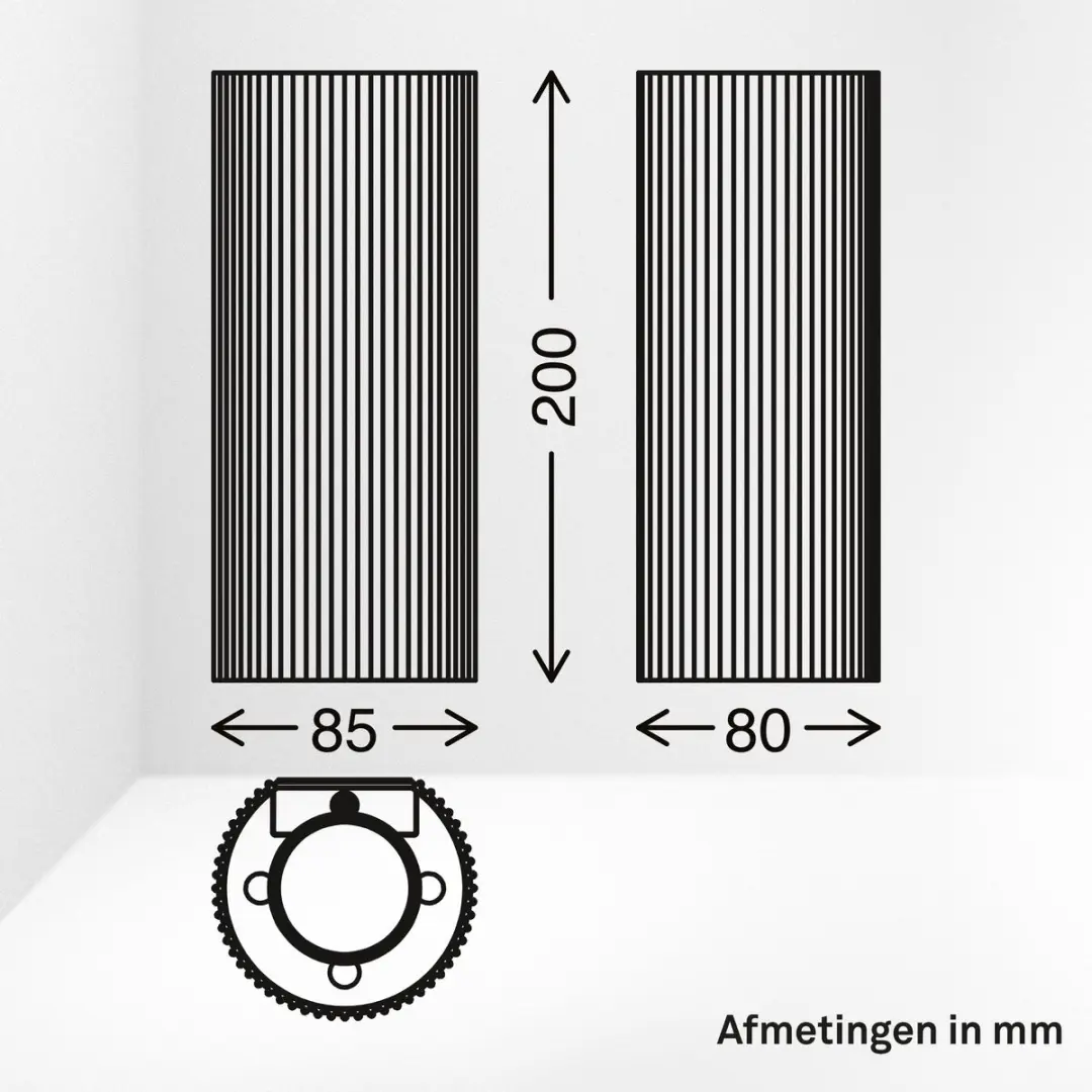 Briloner Ida Wandlamp GU10 - 9W - Zwart