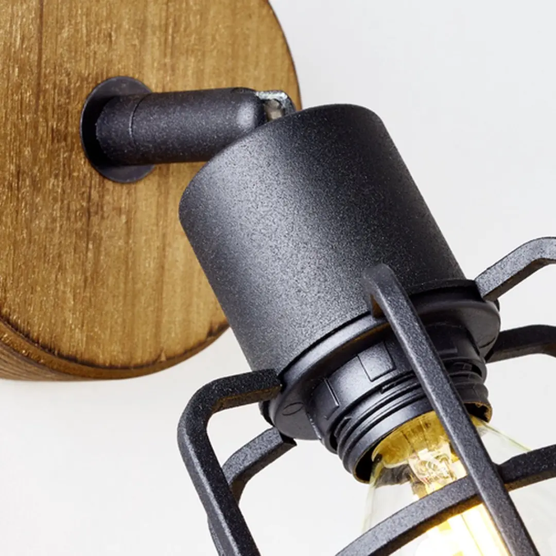 Brilliant Gwen Plafondspot E14 - Hout/Zwart