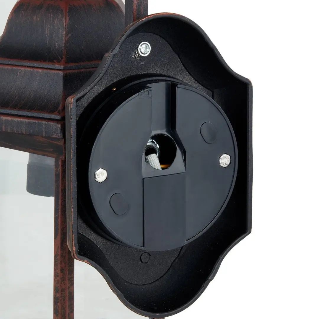 Lindby Wandlamp Buiten Aluminium Glas 30.5cm E27 Roest