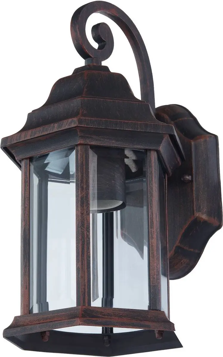 Lindby Wandlamp Buiten Aluminium Glas 30.5cm E27 Roest